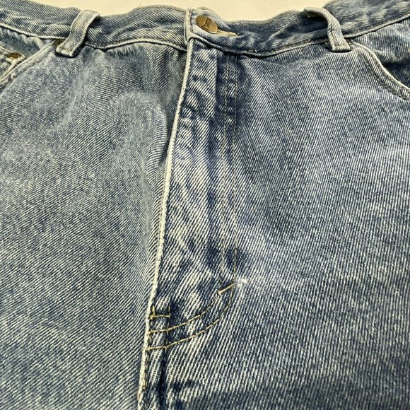 B.E. Blues Vintage Light Wash Denim High Rise Waist Mom Jean Shorts 15/16 31” - Picture 5 of 10